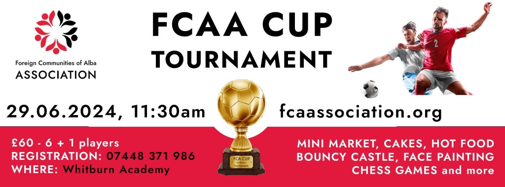 FCAA Football tournaments — 29.06, 31.08,&nbsp;26.10