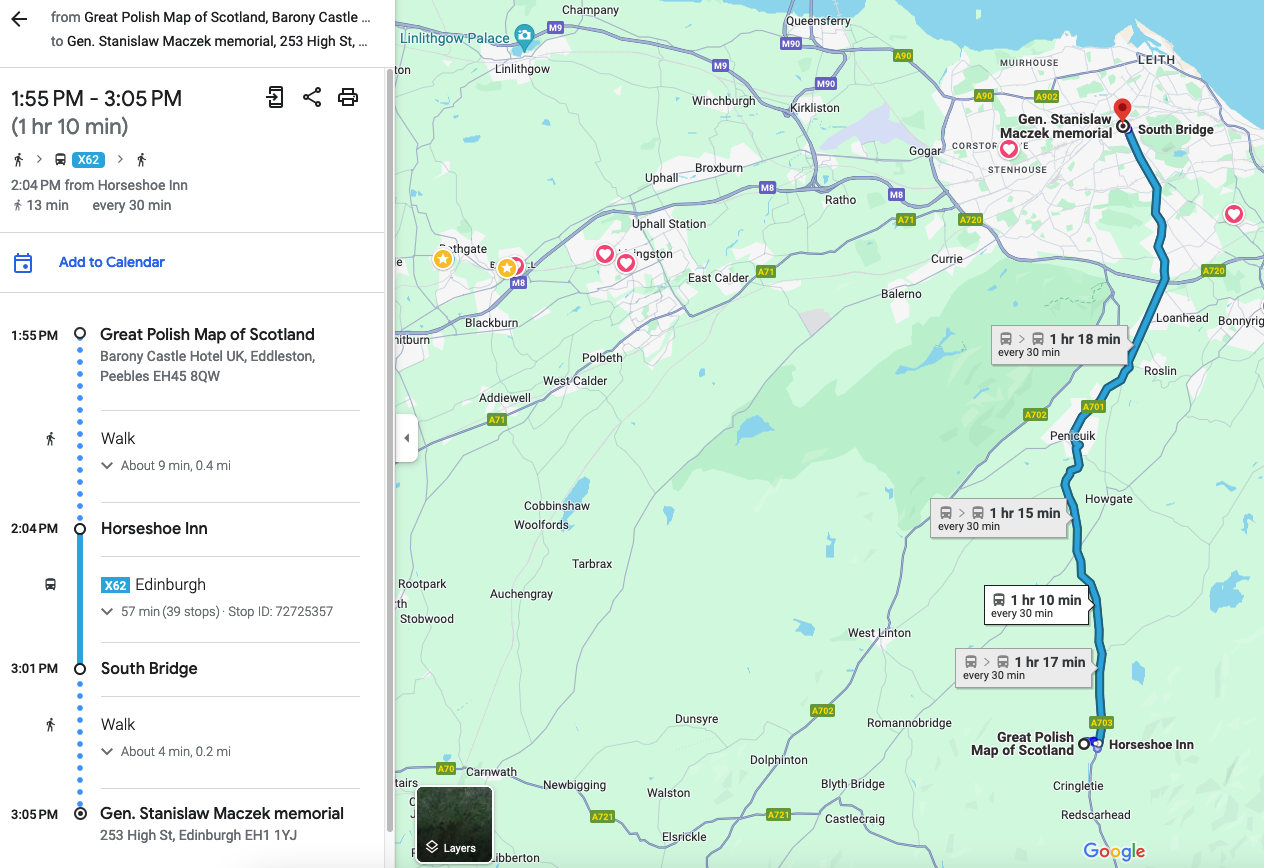 From The Great Polish Map of Scotland back to Edinburgh
