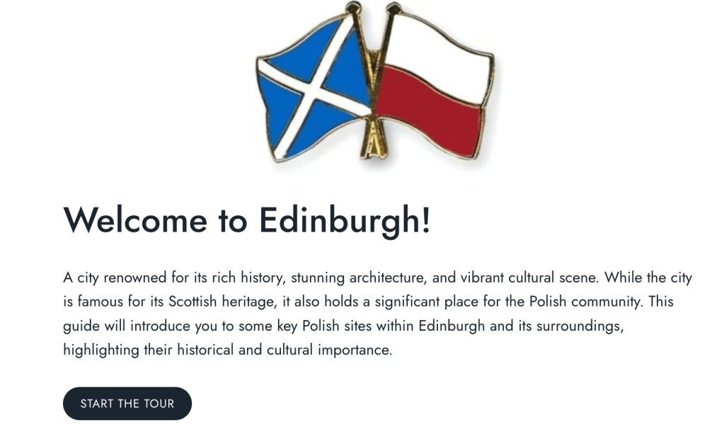 Project: Recognising and celebrating Polish heritage around Edinburgh – Tour&nbsp;guide